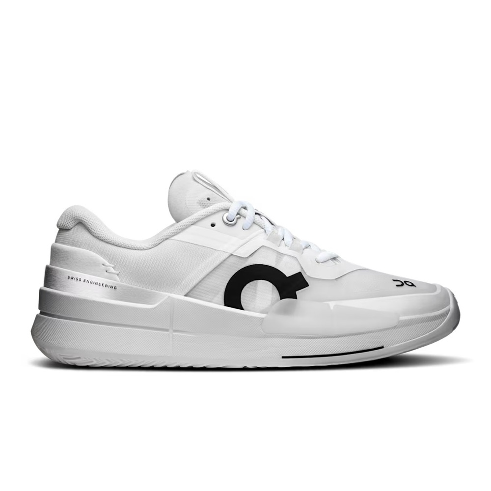 On Running White Sneakers with Black Details